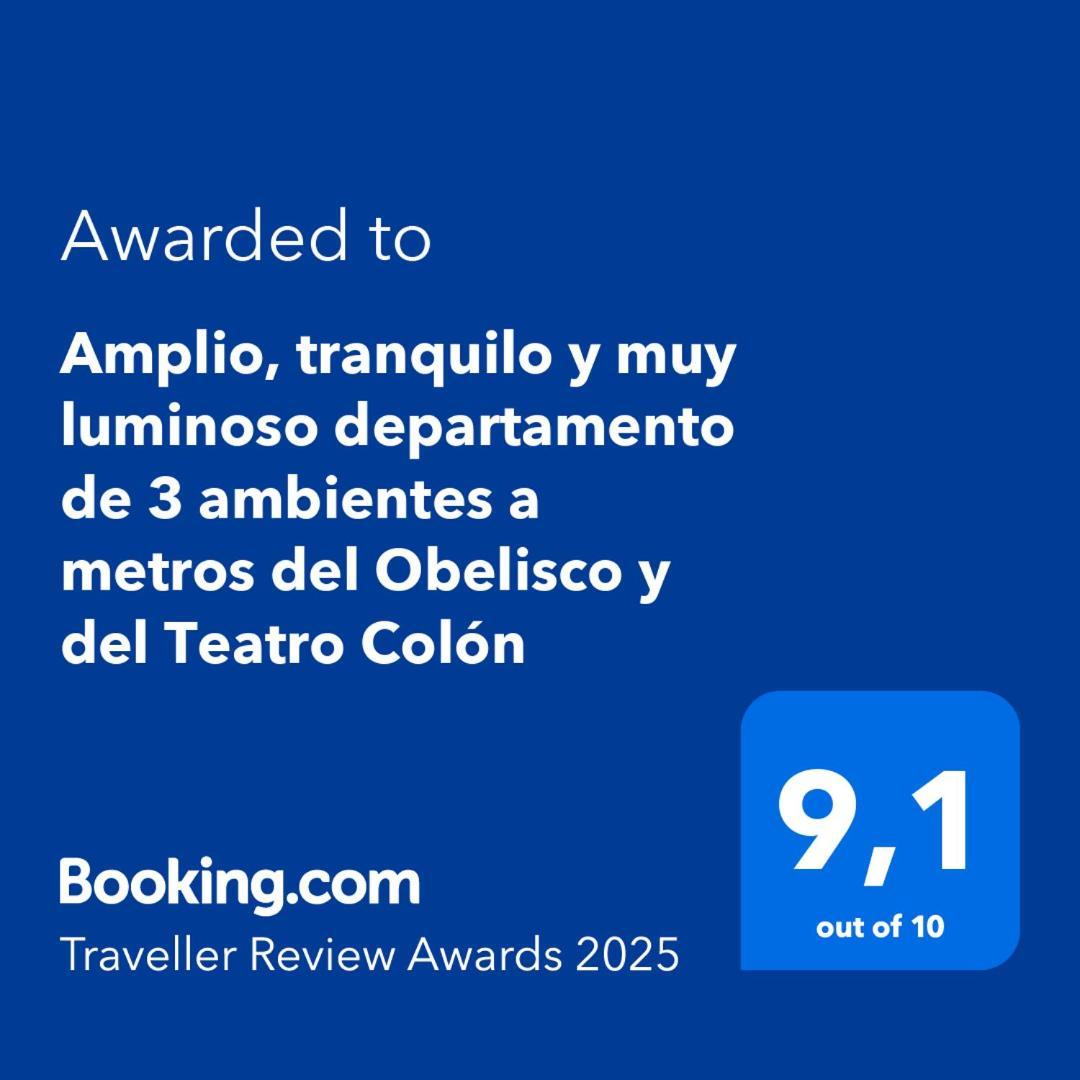 Apartamento Amplio, tranquilo y muy luminoso departamento de 3 ambientes a metros del Obelisco y del Teatro Colón Ciudad Autónoma de Ciudad Autónoma de Buenos Aires Exterior foto